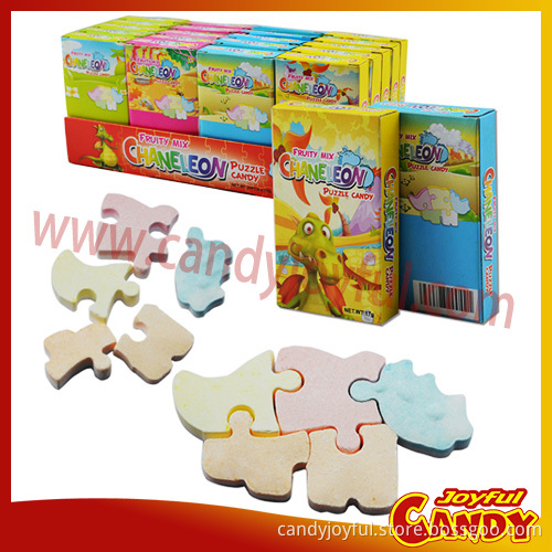 2017 Hot New Products Fruity Flavor Puzzle Pressed Candy